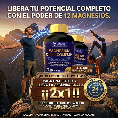 Quieres mejorar tu día a día? citrato de magnesio 12 en 1 bienestar en cada capsula